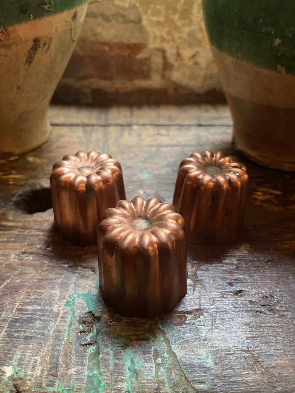 fa642 Beautiful Copper Canelles mould, each