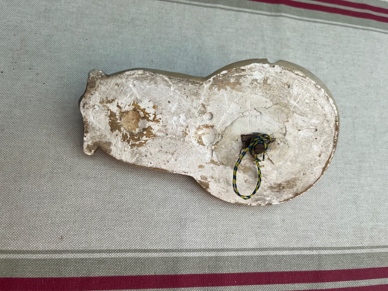 fa670 Small plaster French vintage  madonna