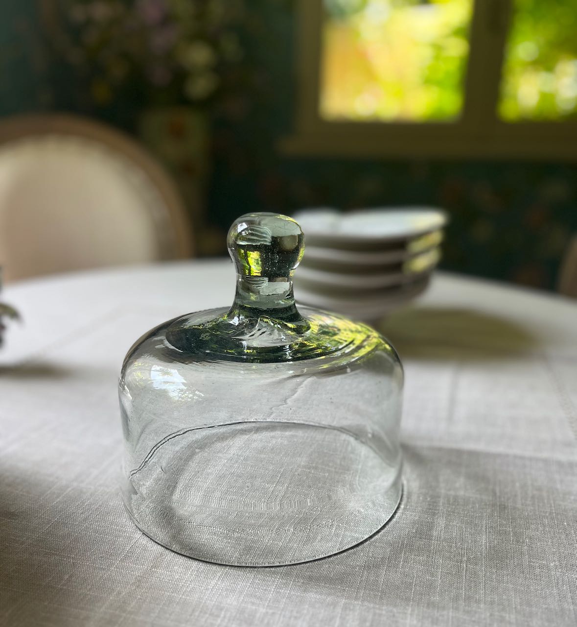 fa676 Small glass cloche