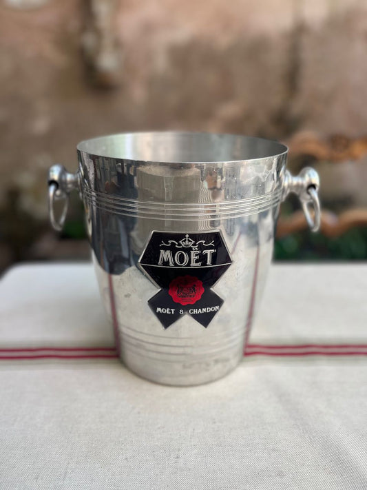 fa648 Moet and chandon Metal vintage french champagne bucket