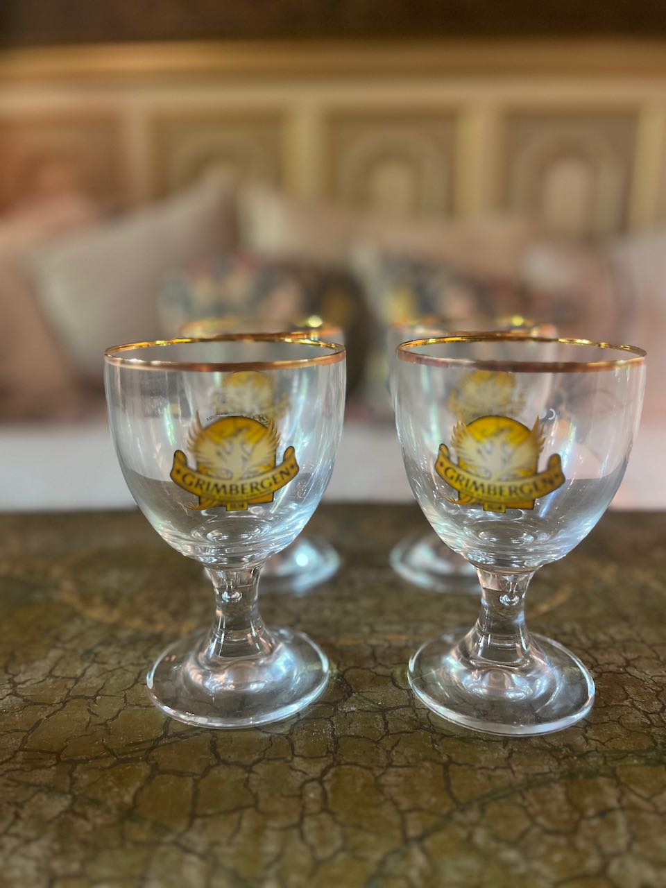 fa673 Beer glasses, grimbergen.each