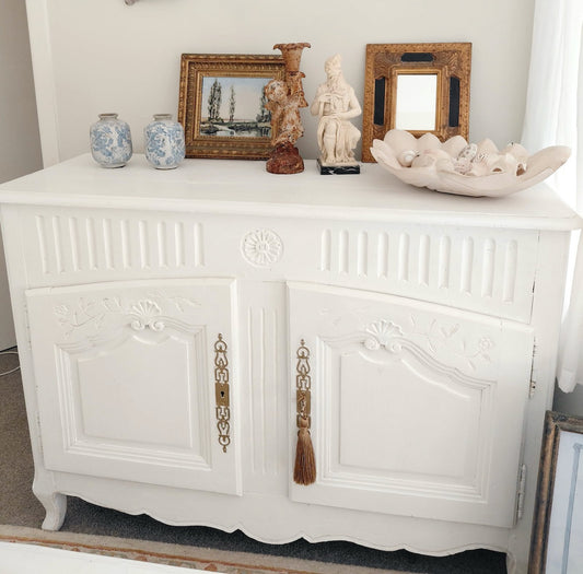 RD Antique French painted Buffet, rustique