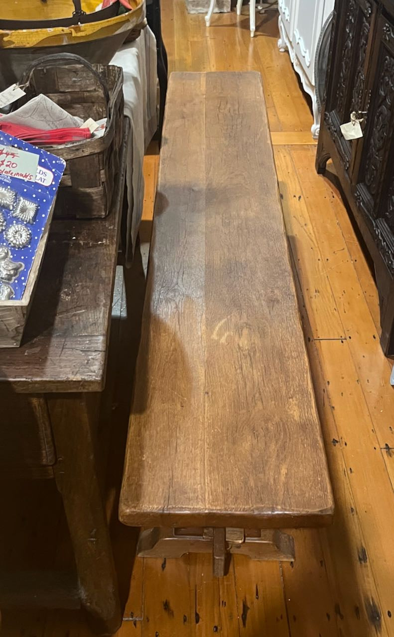 fa4242 Long oak french Bench seat