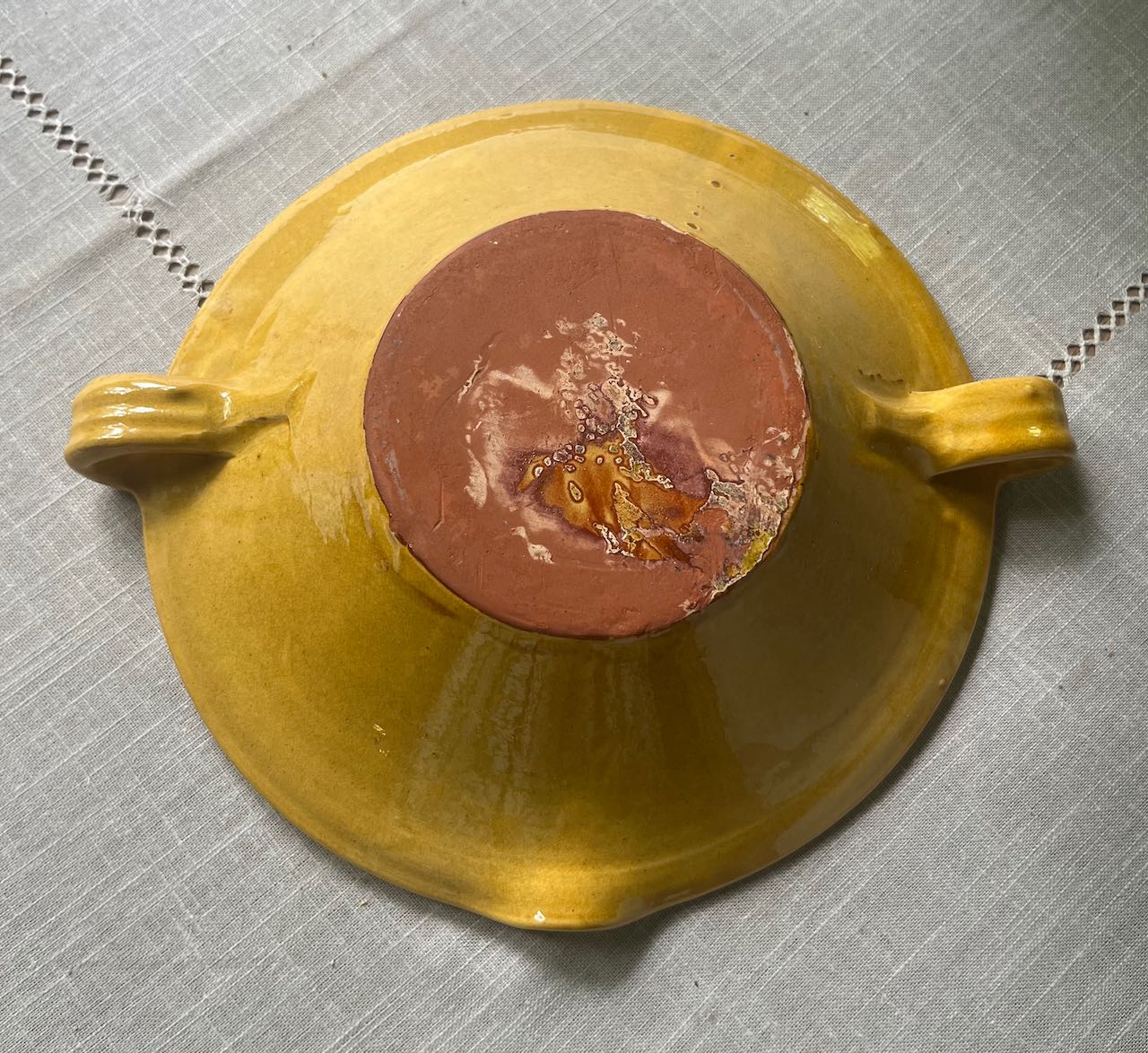 fa705 Gorgeous French salad bowl with handles