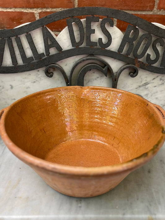 fa758 Medium/lg french vintage cheese making bowl