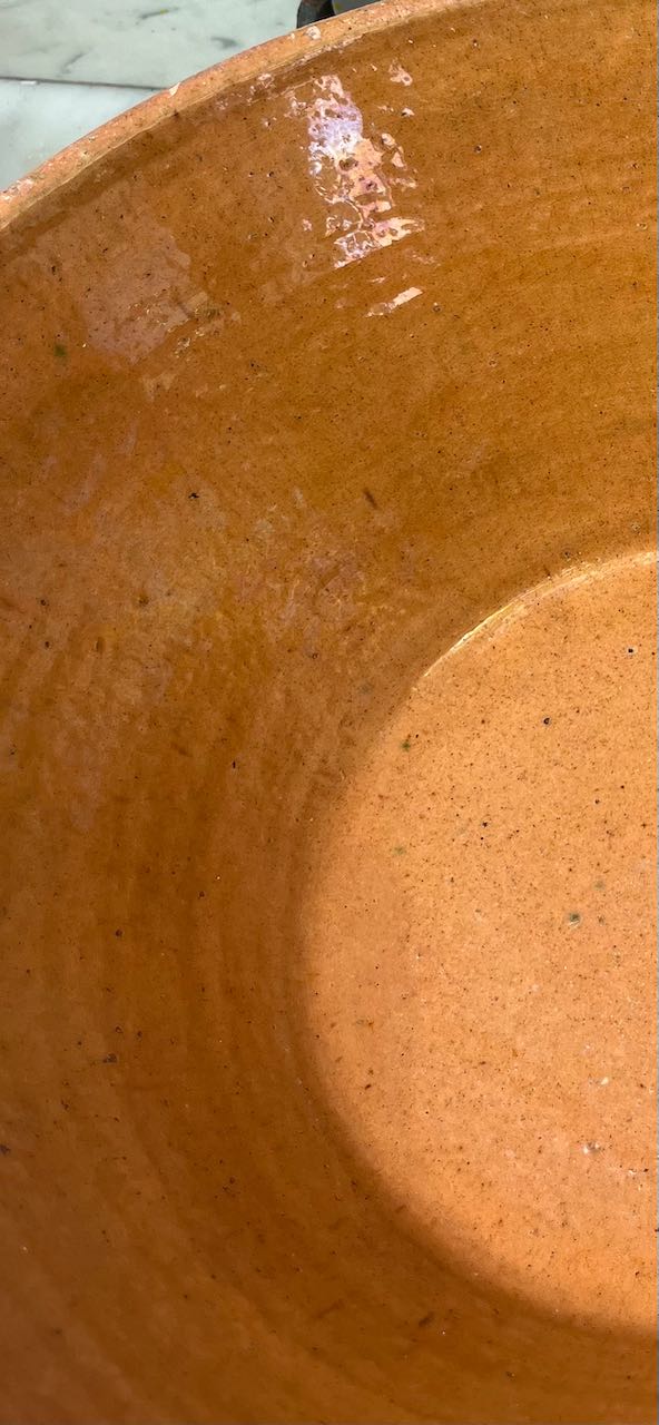 fa758 Medium/lg french vintage cheese making bowl