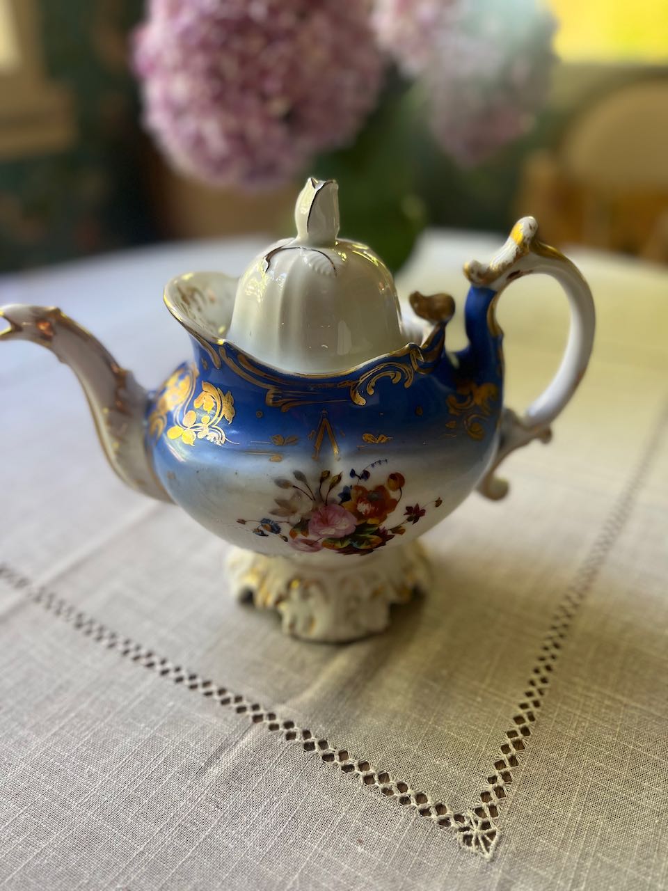 fa773 QuirkyFrench antique t-pot ,