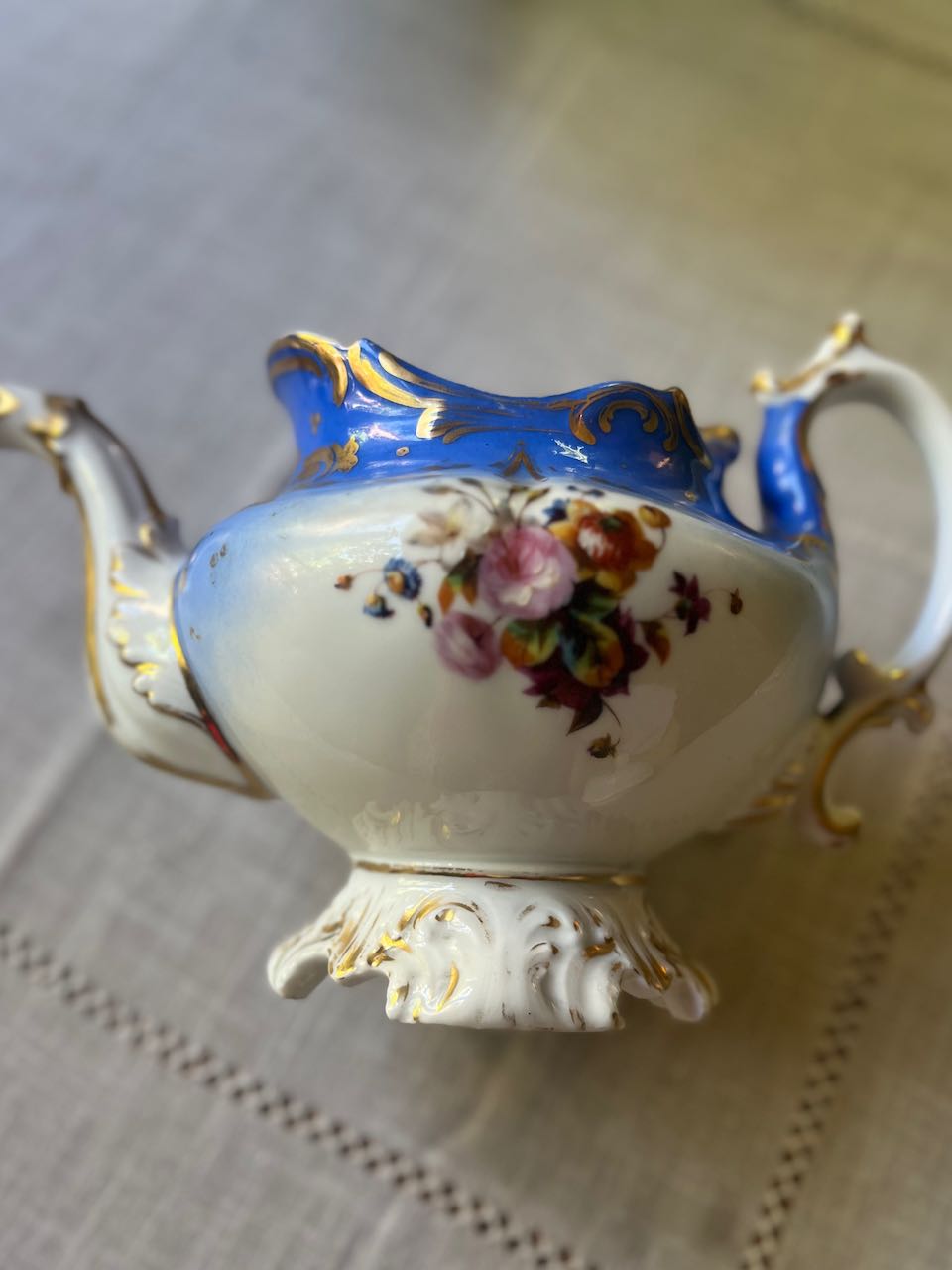 fa773 QuirkyFrench antique t-pot ,