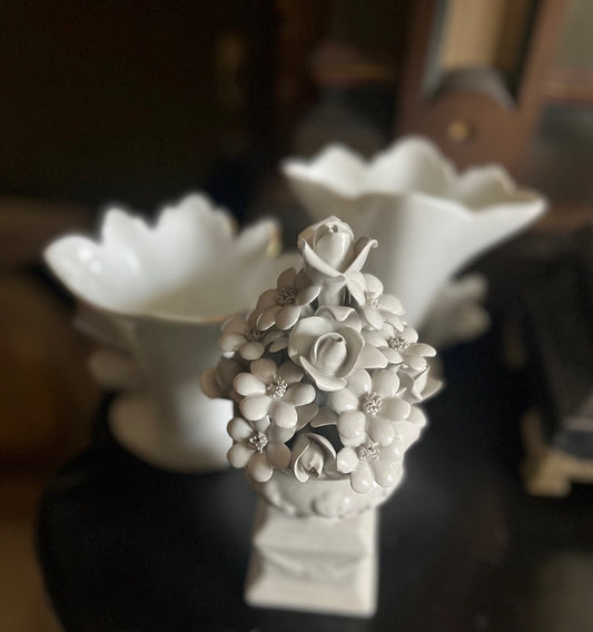 fa804 Porcelain italain antique ornament