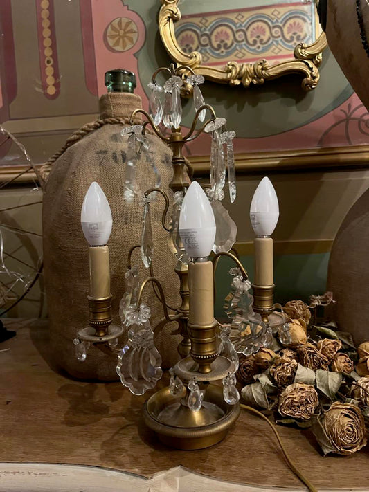 fa4791 Girandole French vintage table lamp