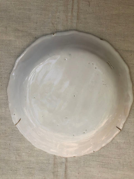 fa904 faince French antique plate, 1800's