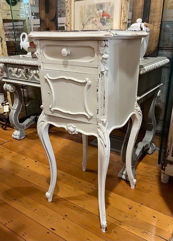 fa3637 French antique bedside table